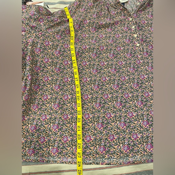 Universal Thread (4X) long sleeve peach/pink floral shirt - Picture 4 of 5